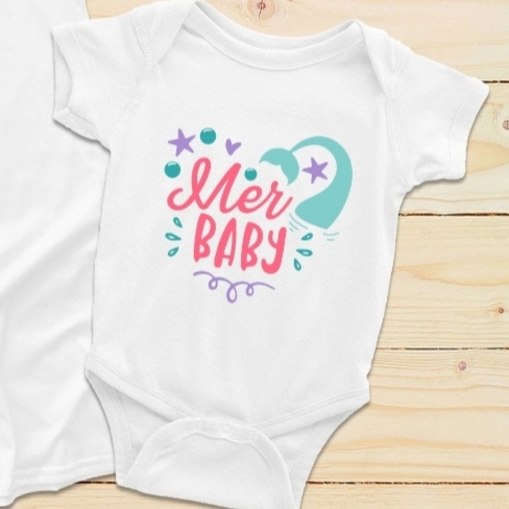 BRAND NEW • MER BABY ONESIE